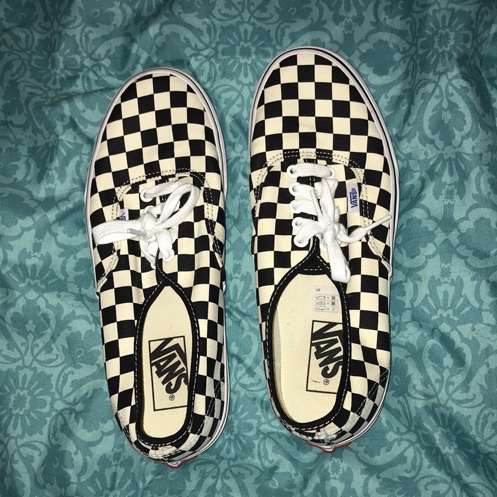 checkered vans